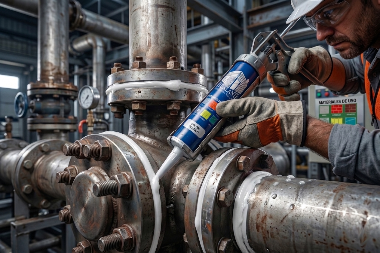 Sellado de tuberías industriales